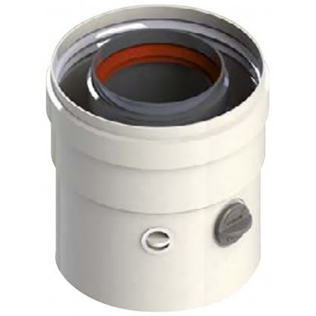 Tramo toma de muestras Ø80/110mm en aluminio chimenea FIG