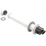 Kit horizontal Ø60/100mm PP/acero lacado blanco chimenea FIG compatible ATLANTIC