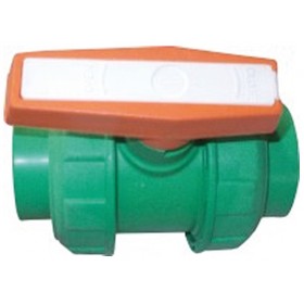 Valvula de bola desmontable PP-R Ø20 PN120 solo agua fria
