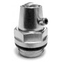 Purgador cabeza giratoria 1/2" metalico con junta torica