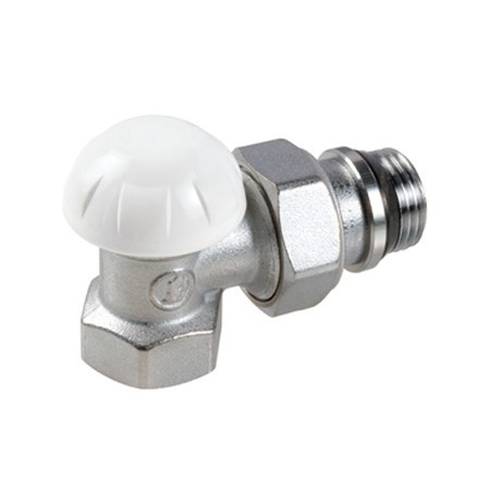 Detentor radiador Giacomini escuadra 3/8" R14TG macho-hembra