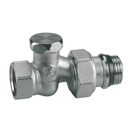 Detentor radiador Giacomini recto 1/2" R17A macho-hembra