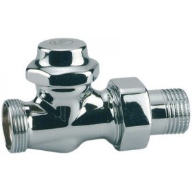 Detentor radiador Giacomini recto cromado para adaptador 1/2"x 16 T31C