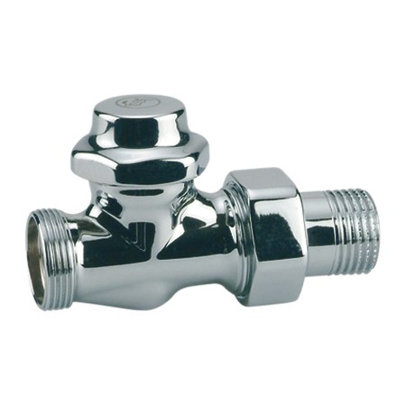 Detentor radiador Giacomini recto cromado para adaptador 1/2"x 16 T31C