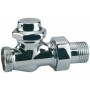 Detentor radiador Giacomini recto cromado para adaptador 1/2"x 16 T31C
