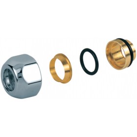 Adaptador Giacomini cromado cobre 16x16 T178C