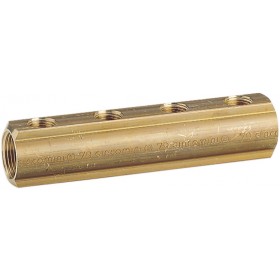 Colector Giacomini simple 3 circuitos conexiones hembra 1.1/2"x 1" R551