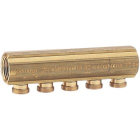 Colector Giacomini simple 6 circuitos para adaptador 1"x16 R580