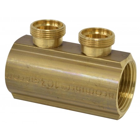 Colector Giacomini simple 2 circuitos para adaptador 3/4 circuitos16 R580