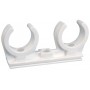 Abrazadera polipropileno ESCOFIX doble Ø20 a 22mm