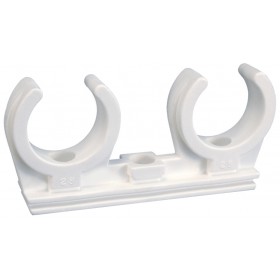 Abrazadera polipropileno ESCOFIX doble Ø12mm