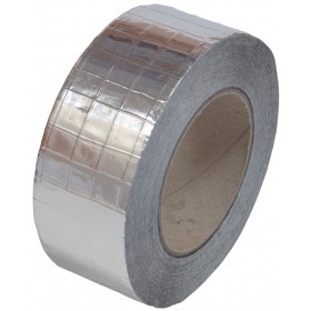 Rollo cinta adhesiva ALUESC ALUREF aluminio reforzado 50µm 50mx75mm