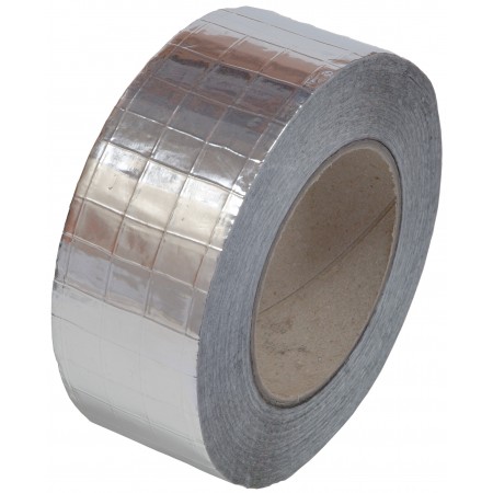 Rollo cinta adhesiva ALUESC ALUREF aluminio reforzado 50µm 50mx75mm