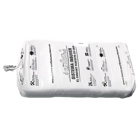 Bolsa 17.5kg borra lana de vidrio ISOVER SISTEMA INSUVER inyección