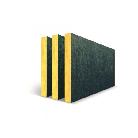 Panel lana de roca ISOVER TECH SLAB 3.0 G1 una cara velo negro 1.35x0.6m espesor 30mm