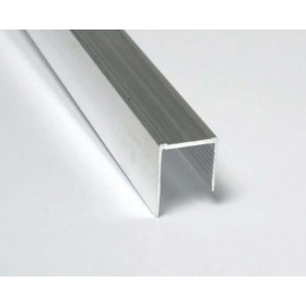 Metro perfil U aluminio 21PR01 montaje conducto poliisocianurato 20mm longitud 4m