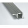 Metro perfil F aluminio 21PR03 montaje conducto poliisocianurato 20mm longitud 4m