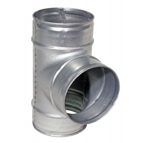 Te simple 90º Ø750mm galvanizado MERCATUB Macho-Macho