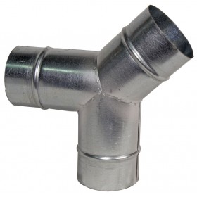Derivación simple Ø150mm galvanizado MERCATUB Macho-Macho