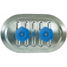 Trampilla acceso e inspección curva conducto circular TAC-25/15 250x150mm Ø400mm