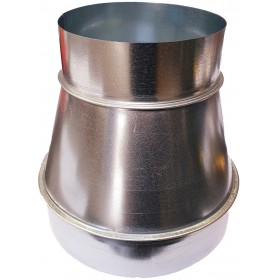 Reducción Ø500mm a Ø150mm galvanizado MERCATUB Macho-Macho