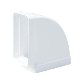 Codo plano 90º 60x120mm PVC BLANCO