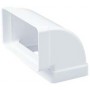Codo vertical 90º 60x120mm  PVC BLANCO