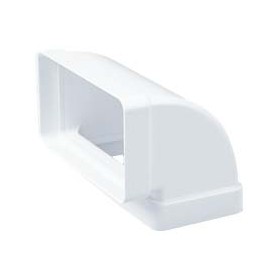 Codo vertical 90º 60x120mm  PVC BLANCO