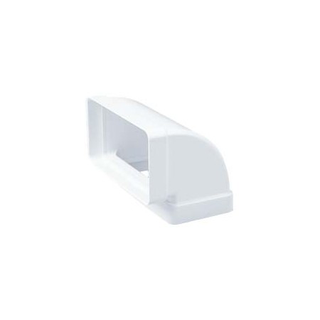 Codo vertical 90º 60x120mm  PVC BLANCO