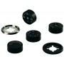 Embellecedor plastico negro  IMIT para termostato TR2