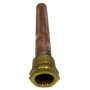 Vaina latón  triple para sonda o termosato IMIT .rosca 1/2"macho.longitud 120mm. ø15x16mm