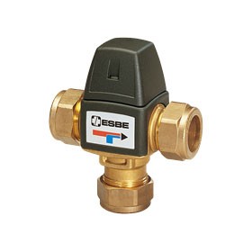 Válvula mezcladora termostatica suelo radiante  ESBE VTA323.racord compresión 22mm