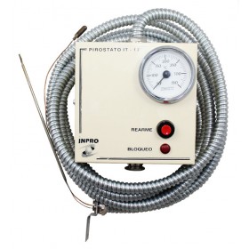 Pirostato limitador temperatura humos INPRO IT-17 regulable 50 a 300ºC con capilar 1m