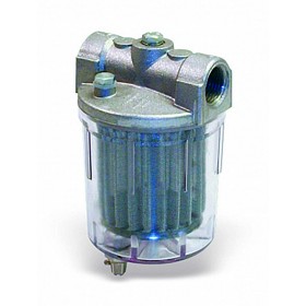 Filtro gasóleo cuerpo grande plástico G.ANELLO 70312P 1/2" 0.1mm