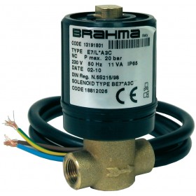 Electroválvula solenoide gasóleo BRAHMA E7/L.A3C 1/8" 230VAC