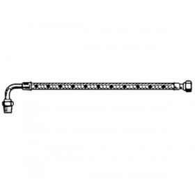 Latiguillo flexible gasóleo codo 1/4" Macho x 1/4" Hembra 1200mm