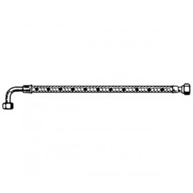Latiguillo flexible gasóleo codo 1/4" Hembra x 3/8" Hembra 1200mm