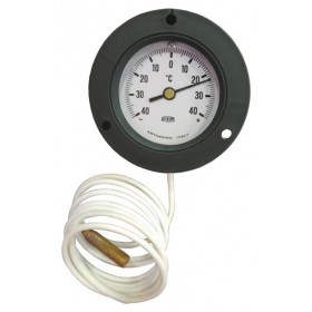 Termómetro Ø80mm con aro frontal capilar 1.5m -40 a +40 ºC