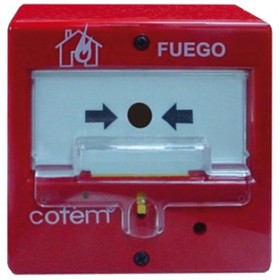 Pulsador alarma detección incendios PUCAR