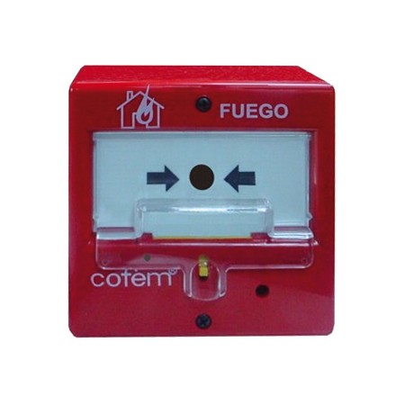 Pulsador alarma detección incendios PUCAR