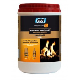 Bote 900g Deshollinador químico en polvo para calderas de leña. estufas y chimeneas