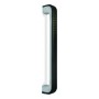 TIRADOR EN ZAMAK CROMADO CON EMBELLECEDOR ABS NEGRO E-222