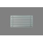 Reja lineal de suelo con lamas inclinadas 15º MADEL LMT-S 15º 1000x100mm lacada blanco