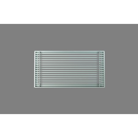 Reja lineal de suelo con lamas inclinadas 15º MADEL LMT-S 15º 900x100mm lacada blanco