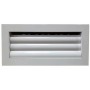 Reja de aleta curva con regulación para techo MADEL AMT-AC+SP 500x200mm (T) fijacion tornillo visible lacada blanco