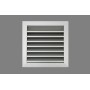 Reja de aire exterior con malla y paso de aire 25mm MADEL DMT-X+MLL 250x100mm lacada blanco