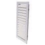 Reja retorno aletas fijas a 45º MADEL EMT-AR 500x150mm lacada blanco