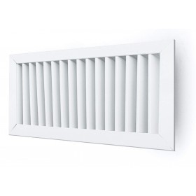 Reja de aire exterior y paso de aire 50mm MADEL EXT 1000x500mm lacada blanco y fijación tornillo visible
