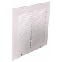 Reja estampada en acero galvanizado para impulsión o retorno MADEL CRG-SCV 300x150mm lacado blanco