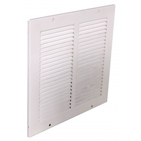 Reja estampada en acero galvanizado para impulsión o retorno MADEL CRG-SCV 300x150mm lacado blanco